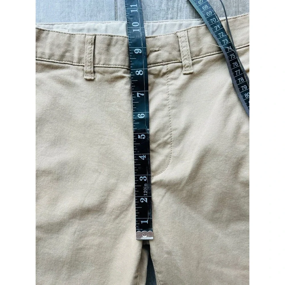 Gap Kids Boys Flat Front Khaki Tan Uniform Chino Cotton Shorts NEW 8 Regular